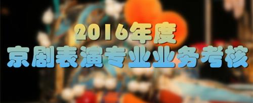 免费特级草逼片国家京剧院2016年度京剧表演专业业务考...